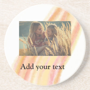 custom add your photo christmas personalized water getränkeuntersetzer