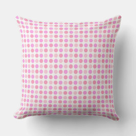 Custom Adorable Pink Polka Dots Throw Kissen Kisse