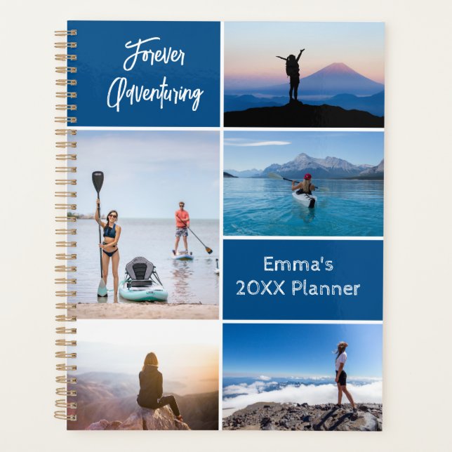Custom Adventure Foto Collage Planer (Vorderseite)