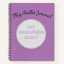 Custom Aesthetic Bullet Journal - Spiral Notebook