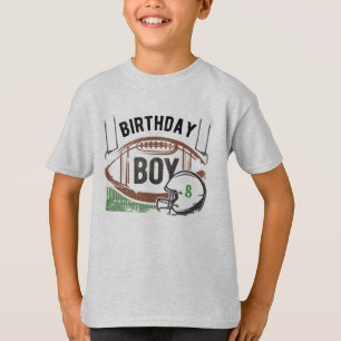 Custom Age Football Birthday Kleinkind T - Shirt