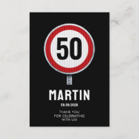 CUSTOM AGE Geburtstagsparty mit Straßenschild