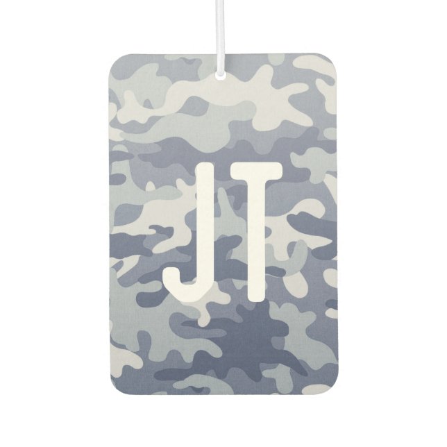 Custom Air Freshener - Camouflage Initials Autolufterfrischer (Vorderseite)
