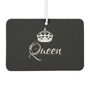 Custom Air Freshener - Queen Crown Black Autolufterfrischer