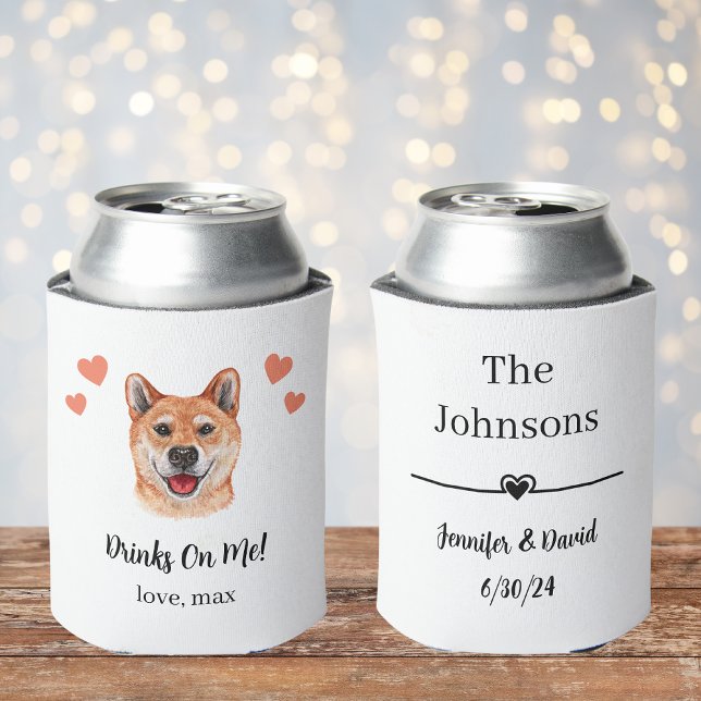 Custom Akita Inu Pet Wedding Can Cooler Dosenkühler (Von Creator hochgeladen)