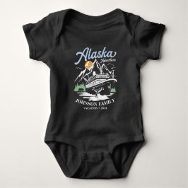 Custom Alaska Cruise Family Friends Group Matching Baby Strampler