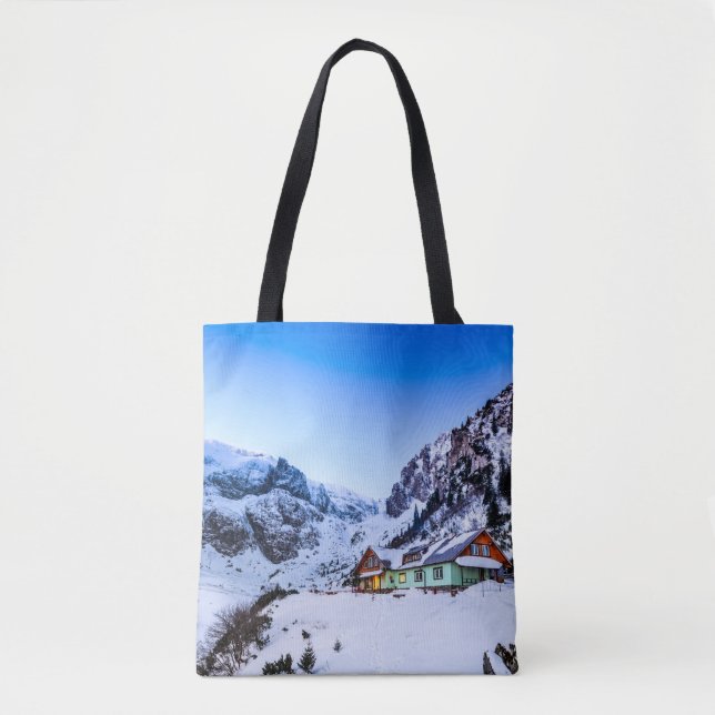 Custom All-Over-Print Tote Bag Malaiesti, Bucegi Tasche (Vorderseite)