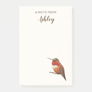 Custom Allen's Hummingbird Notes Post-it Klebezettel