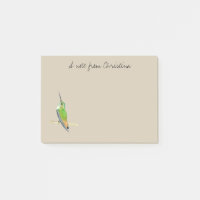 Custom Allen's Hummingbird Post-it Notes