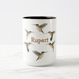 Custom Allen's Hummingbirds Two-Tone-Kaffee-Tasse Zweifarbige Tasse