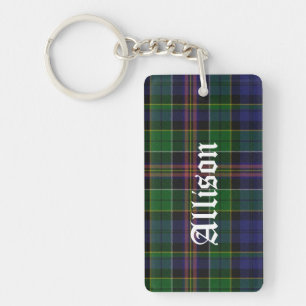 Custom Allison Tartan Kariert Key Chain Schlüsselanhänger