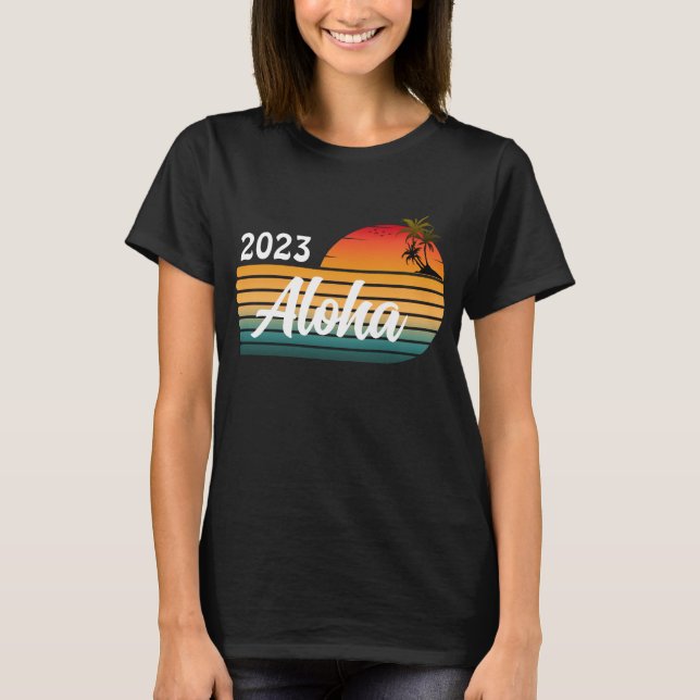 CUSTOM ALOHA VINTAG SOMMER T-Shirt (Vorderseite)