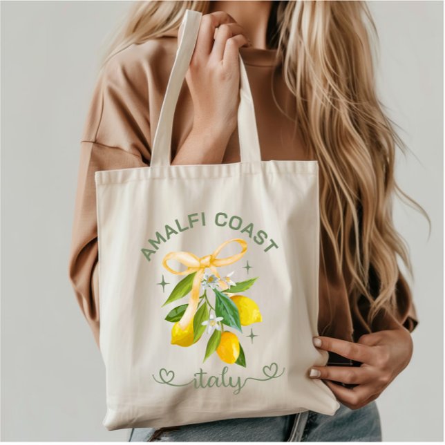 Custom Amalfi Coast Lemon - Italien Reisen Souveni Tragetasche (Von Creator hochgeladen)