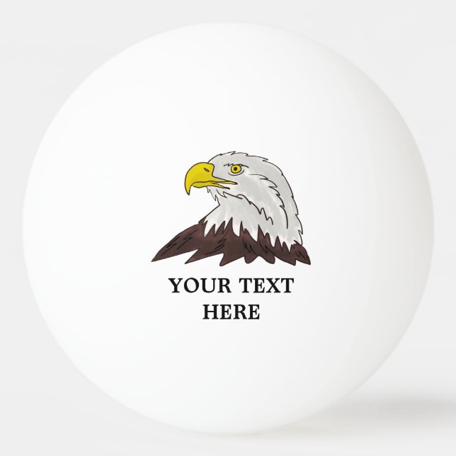 Custom American Adler Tischtennis Tischtennisball (Vorderseite)
