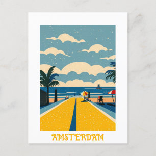 Custom Amsterdam Niederlande Postkarte