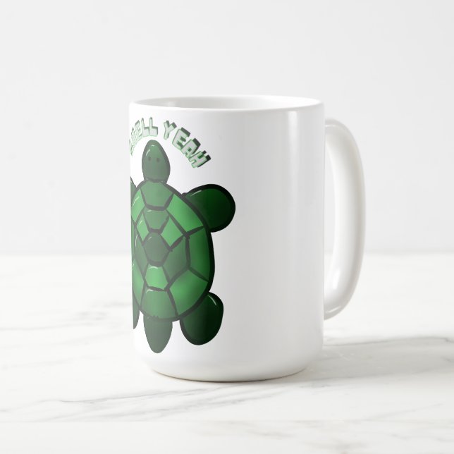 Custom and personalized Cute Turtle  Kaffeetasse (VorderseiteRechts)