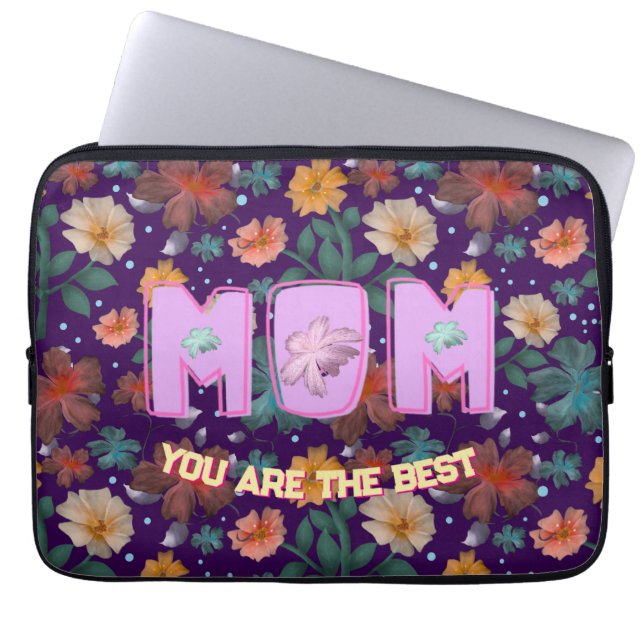 Custom and personalized mother's day gift   laptopschutzhülle (Vorderseite)