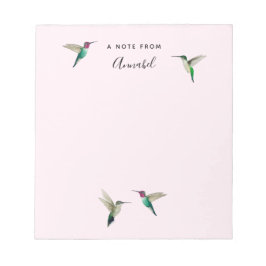 Custom Anna's Hummingbirds Notizblock