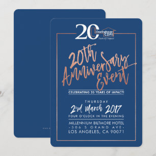 CUSTOM ANNIVERSARY PARTY INVITE Corporate Marine Einladung