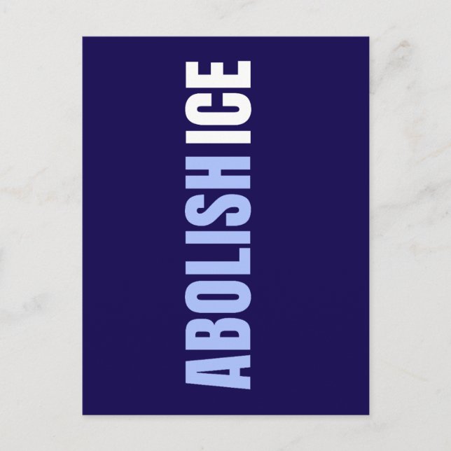 Custom Anti Abolish ICE Political Postcard Postkarte (Vorderseite)