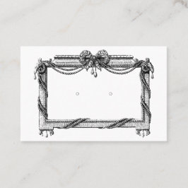 Custom Antique Study Earring Juwelier Display Card Terminkarte