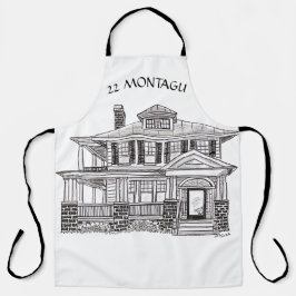 Custom apron design with a house schürze