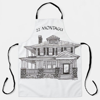 Custom apron design with a house schürze