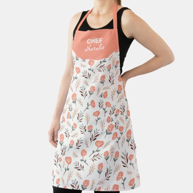 Custom Apron with Red Poppies Schürze (InSitu)