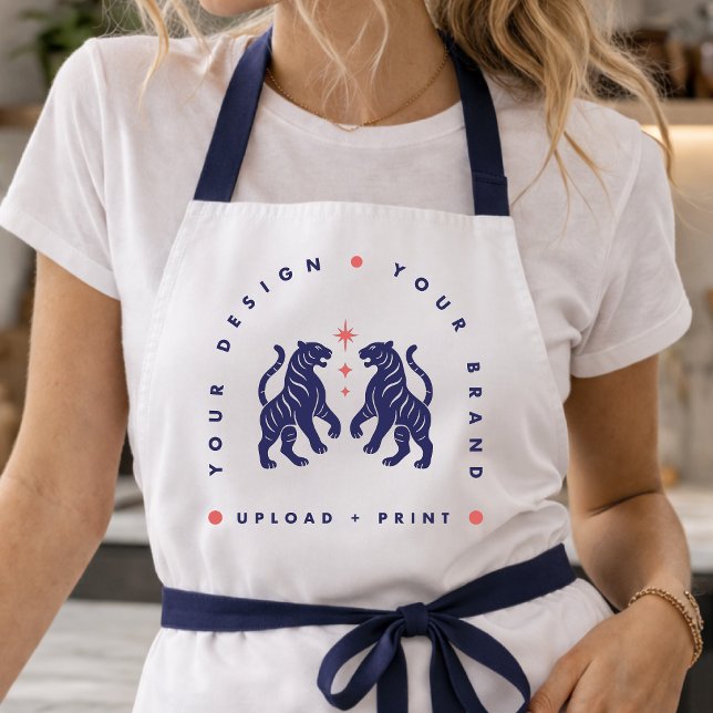 Custom Apron | Your Personalized Design Upload Schürze (Upload your artwork and turn this apron into custom merch, staff uniform or a stylish gift)