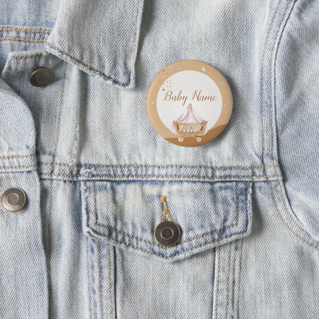 Custom Aqiqah Celebration Button Baby Dusche Gefal (Beispiel)