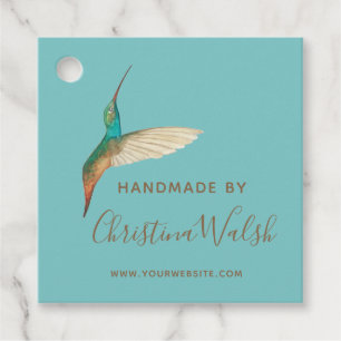 Custom Aqua Sky Hummingbird Geschenkanhänger