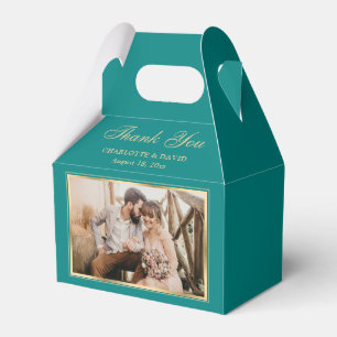 Custom Aquamarin Wedding Foto Vielen Dank für Ihr Geschenkschachtel