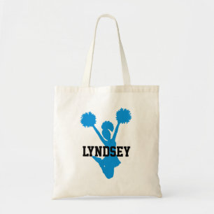 Custom Aquamarine Cheerleader Tote Bag Tragetasche
