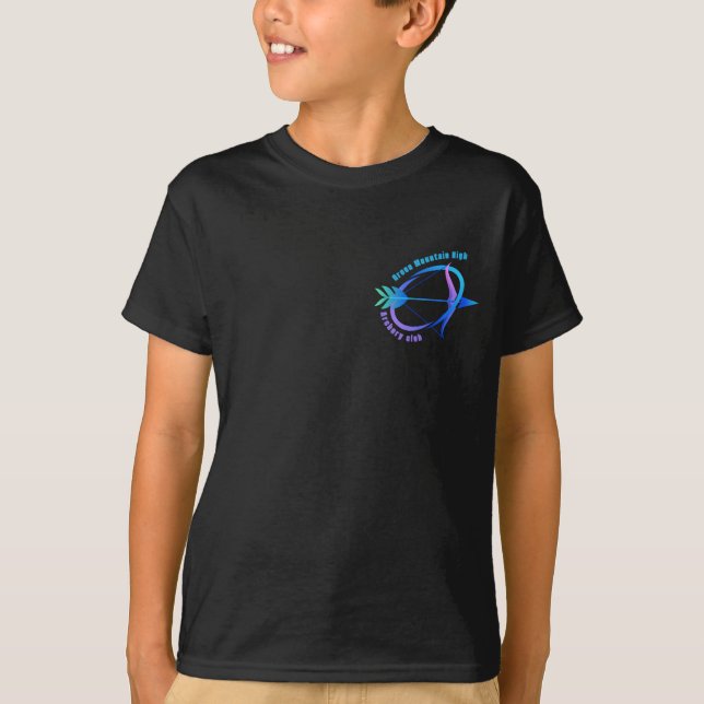 Custom Archery School Club Name T-Shirt (Vorderseite)