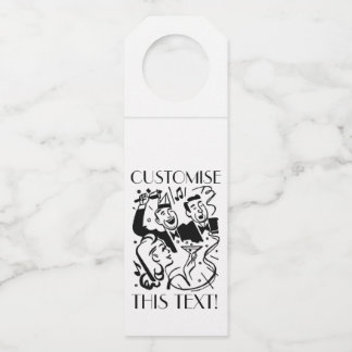 Custom Art Deco Cocktail Party Flaschenanhänger