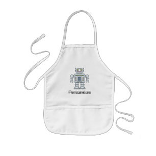 Custom arts and crafts robot apron for small kids kinderschürze