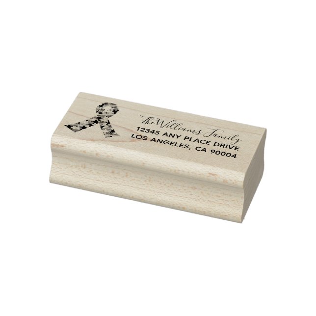 Custom Autismus Awareness Ribbon Rücksendeadresse Gummistempel (Stempel)