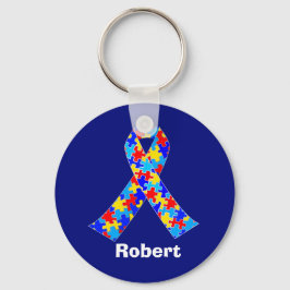 Custom Autismus Awareness Ribbon Schlüsselanhänger