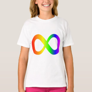 Custom Autismus Infinity Rainbow Symbol ID ALERT T-Shirt