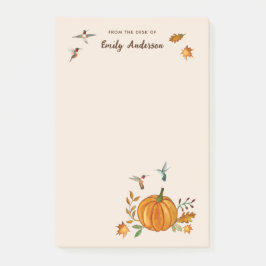 Custom Autumn Rufous Hummingbirds Notepad Post-it Klebezettel