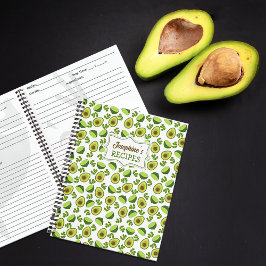 Custom Avocado and Lemon, Kitchen Recia Notizbuch