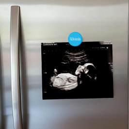 Custom Azure Blue Name Ultrasound Display Kühlschr Magnet