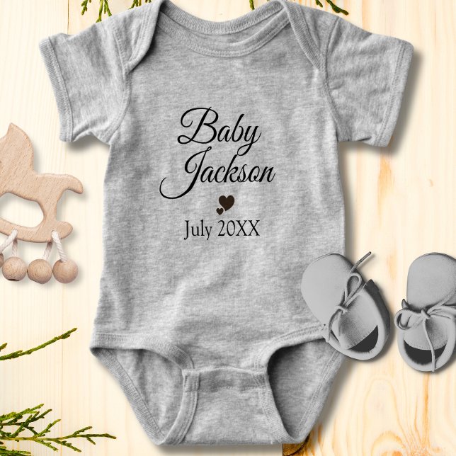 Custom Baby Ankündigung Baby Strampler (Von Creator hochgeladen)