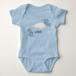Custom Baby Beluga 1. Geburtstag Bodysuit Baby Strampler