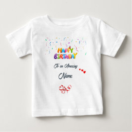 Custom Baby Birthday Geschenk T - Shirt - Soft & C