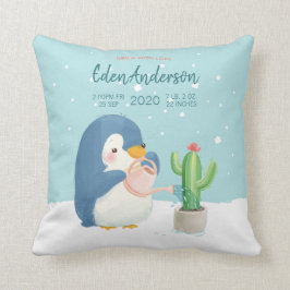 [Custom]Baby BirthStat Niedlich Penguin Cactus Kin Kissen