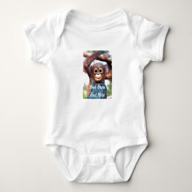 Custom Baby Bodysuit - Eigenes Bild und Text hinzu Strampler (Vorderseite)