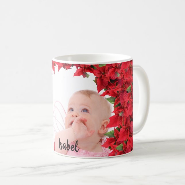 Custom Baby/Child Foto Christmas Kaffeetasse (VorderseiteRechts)