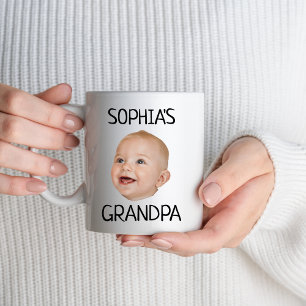Custom Baby Face Baby Foto Grandpa Grampy Gigi Tasse