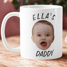 Custom Baby Face Foto Daddy Geschenk Kaffeetasse